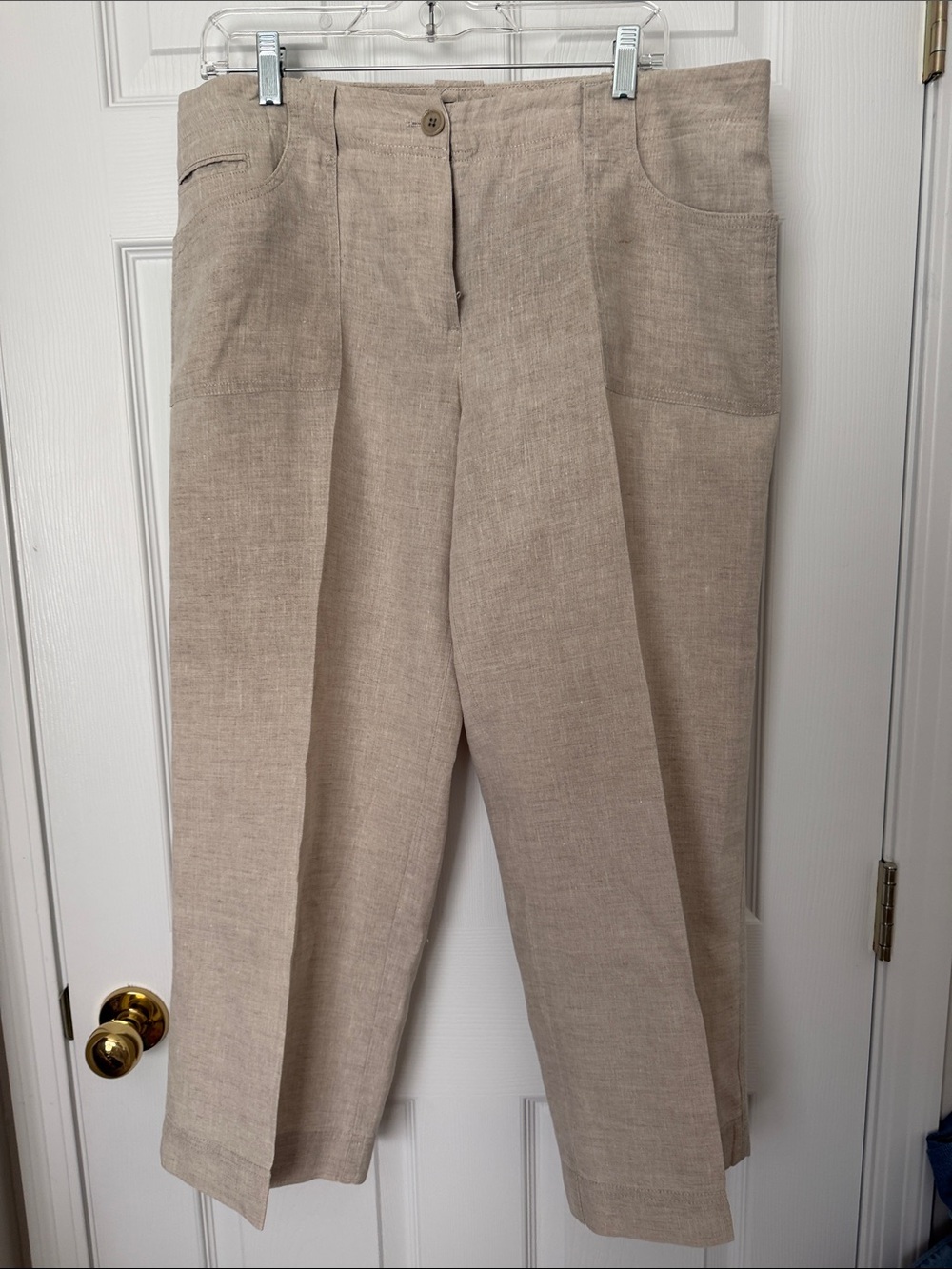 Talbots women’s Light Beige Linen Chinos
